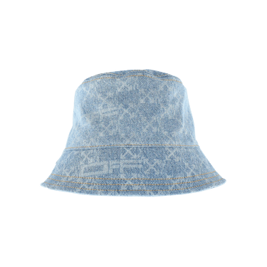 Buy Off-White Monogram Denim Bucket Hat  display picture 1