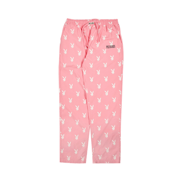 White and pink playboy joggers hot sale