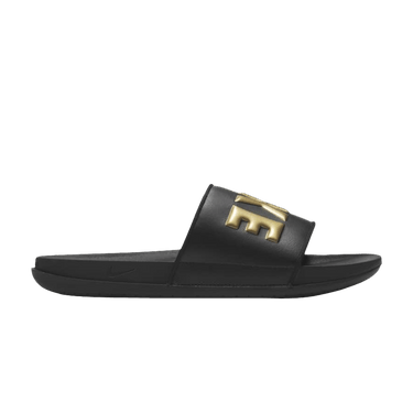 Nike OffCourt Slide 'Black Metallic Gold'