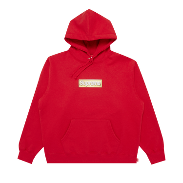 Buy Supreme Bling Box Logo Hooded Sweatshirt 'Red' - SS22SW57 RED