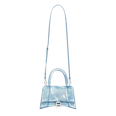 ◆SALE◆直営店◆【BALENCIAGA】Hourglass デニム バッグ Balenciaga Hourglass Small Handbag in Printed Denim | Saks