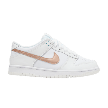 Nike Dunk Low GS 'White Metallic Red Bronze'