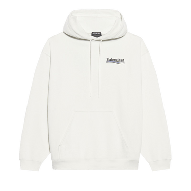都会的 バレンシアガ フーディ POLITICAL CAMPAIGN バックロゴ Women's Political Campaign Hoodie Large Fit in Black