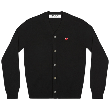 Buy Comme des Garçons PLAY Small Heart Cardigan 'Black' - AZ N080