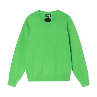 Buy Stussy Bent Crown Sweater 'Lime' - 117130 LIME | GOAT