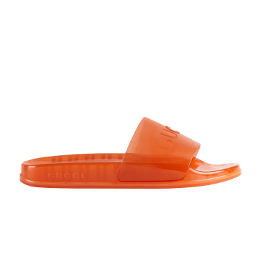 Orange gucci flip flops sales