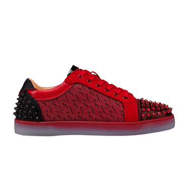【Christian Louboutin】ジミー レースアップ スニーカー ブルー CHRISTIAN LOUBOUTIN Louis Junior Blue Sneakers New Size 41