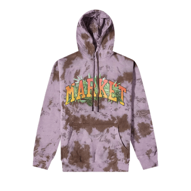 Market Arc Herbal Remedy Tie Dye Hoodie 'Purple Grey White'