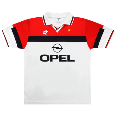【サッカー】1994-1995 ACミラン ユニフォーム 【lotto】 AC MILAN 1994/1995 HOME FOOTBALL SHIRT JERSEY LOTTO SIZE XL
