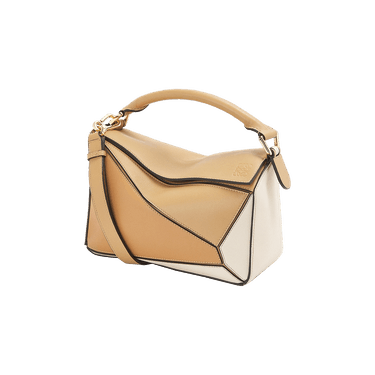 【関税送料込】Loewe Puzzle Small Bag Dune And Warm Desert LOEWE Calfskin Mini Puzzle Bag Dune Warm Desert 1018113