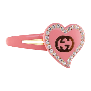 Buy Gucci Hair Clip With GG And Heart Detail  display picture 2