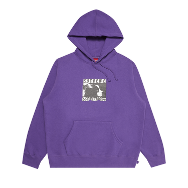 Buy Supreme Dog Eat Dog Hooded Sweatshirt 'Purple