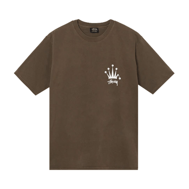 ★韓国の人気★【STUSSY】★EMBLEM TEE PIGMENT DYED★COFFEE★ 948263_00.png.png