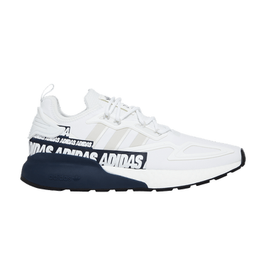 Buy ZX 2K Boost 'Bold Logo Graphic - White Navy' - FX7036 | GOAT