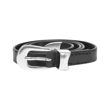 Buy Our Legacy Leather 2cm Belt 'Black' - A2208BBLA | GOAT