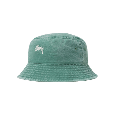 Stussy Washed Stock Bucket Hat 'Green'