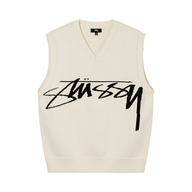 トップス STUSSY 22SS SWEATER VEST NATURAL Buy Stussy Sweater Vest 'Natural' - 117132 NATU | GOAT