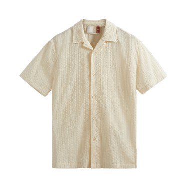 Buy Kith Embroidered Voile Thompson Camp Collar Shirt 'White