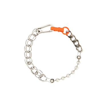 Buy Heron Preston Multichain Necklace 'Silver/Orange' -  HMOB007C99MET0017222 | GOAT