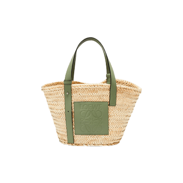 Loewe Basket Bag 'Natural/Rosemary'