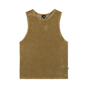 Buy Stussy O'Dyed Mesh Tank 'Khaki' - 117126 KHAK | GOAT