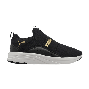 つぅ Buy Puma Wmns Softride Sophia Slip-On 'Black Team Gold' - 195161
