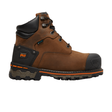 Timberland Boondock 6 Inch Composite Toe Waterproof Work Boot 'Brown Oiled Distressed'