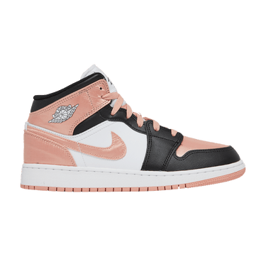 Air Jordan 1 Mid GS 'White Light Madder Root'