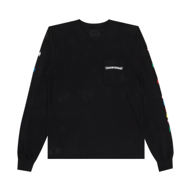Buy Chrome Hearts Cross Long-Sleeve T-Shirt 'Black/Multicolor