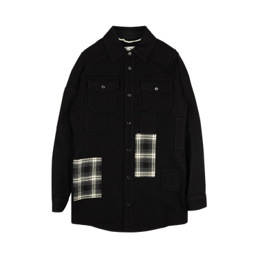 Off-White Logo Button Down Overshirt 'Black'