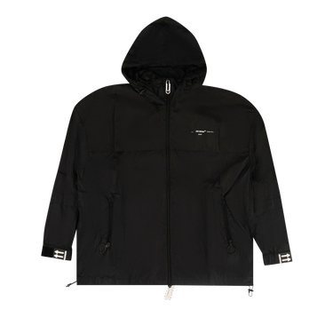 Off-White Logo Print Windbreaker Jacket 'Black'
