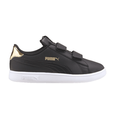 Puma Smash v2 Little Kid 'Mirror Metallic - Black Team Gold'