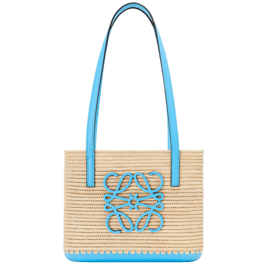 平日値下げ【LOEWE】BASKET SMALL BAG LOEWE Small Leather-Trimmed Woven Basket Bag | Saks Fifth Avenue