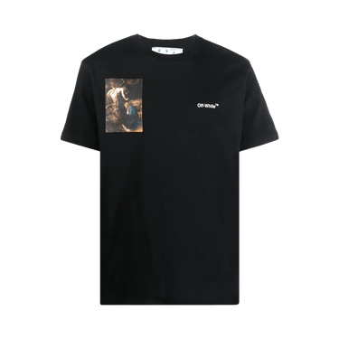 OFF-WHITE / Caravaggio Lute Short/Tシャツ/XXL/コットン/WHT/omaa027s22jer001 Buy Off-White Caravaggio Lute Slim Short-Sleeve Tee 'Black/White