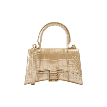 Buy Balenciaga XS Hourglass Top Handle Bag 'Light Gold
