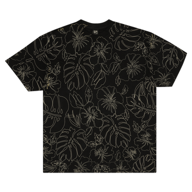 Stussy ALOHA グラフィック Tシャツ ブラック Buy Stussy Gear Hawaiian Flower Tee 'Black/Gold' - 0535