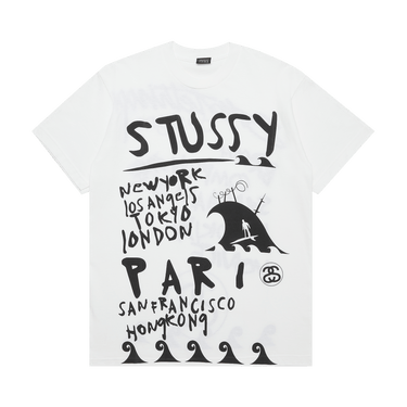 Buy Stussy Gear Wave World Tour Tee 'White' - 0535
