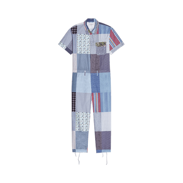 Buy Engineered Garments Print Combi Suit 'Square Patchwork