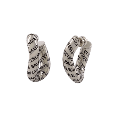 Buy Balenciaga Logo Earrings 'Silver' - 700191 TZ99I 0911 | GOAT