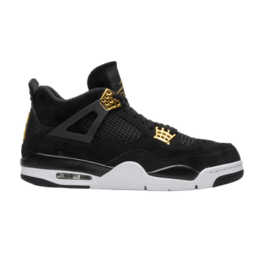 Jordan 4 royalty black and gold sale