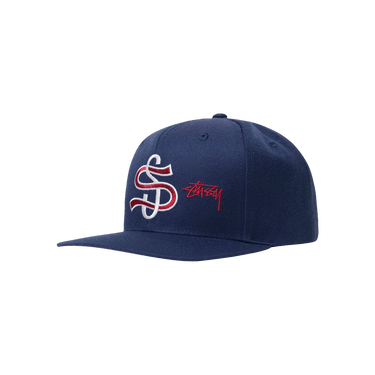 数量は多い  League Big Stussy Buy Point NAVY 1311065 - 'Navy' Cap Crown 帽子