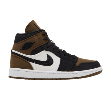 Official Look Air Jordan 1 Mid Olive Toe