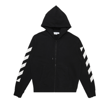 Off-White Diag Arrow Slim Zip Hoodie 'Black/White'