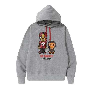 Buy BAPE Baby Milo x Lil Yachty Pullover Hoodie Grey 2F23 114 926 GREY GOAT