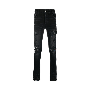 AMIRI MX1 LEATHER JEAN STORM GREY 30国内正規 Amiri Mx1 Leather Skinny Jean in Storm Grey | FWRD