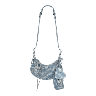 BALENCIAGA ルカコルシッフXSショルタハック 6713091VG9Y 7302 Women's Le Cagole Shoulder Bag Xs in Silver | Balenciaga US