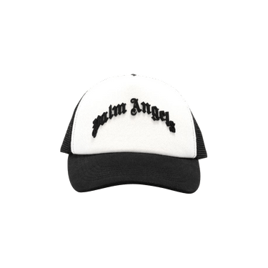 Buy Palm Angels Curved Logo Mesh Cap 'Black