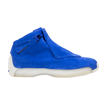 Buy Air Jordan 18 Retro Blue Suede AA2494 401 GOAT