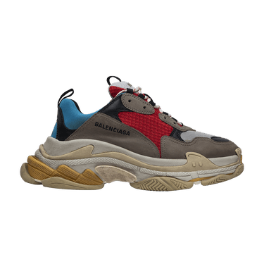 Balenciaga triple s red blue grey hot sale