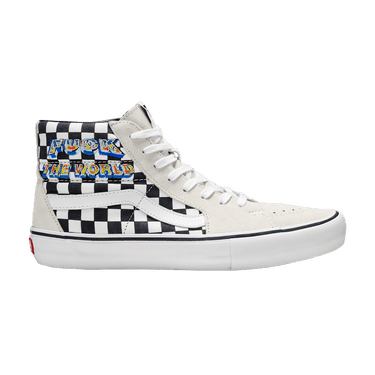 [新品]26cm VANS supreme SK8-HI checker 白 Buy Vans Supreme x Sk8 Hi 'Fuck The World - White